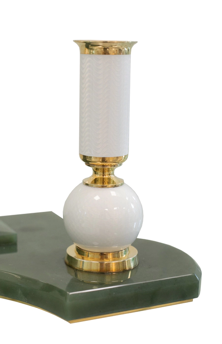 Exclusive women's table set "Mirror" made of jade