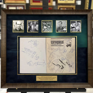 An autographed book of the USSR National Football Team in 1983.