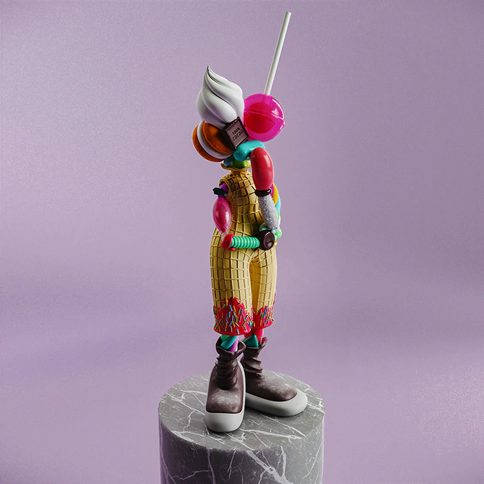 Candylady sculpture by Taras Zheltyshev