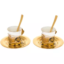 Набор кофейный "Звезда" на 2 персоны, Златоуст