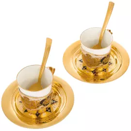 Набор кофейный "Звезда" на 2 персоны, Златоуст