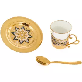 Набор кофейный "Звезда" на 2 персоны, Златоуст