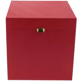 Коробка подарочная с фурнитурой 30х30х30см красная