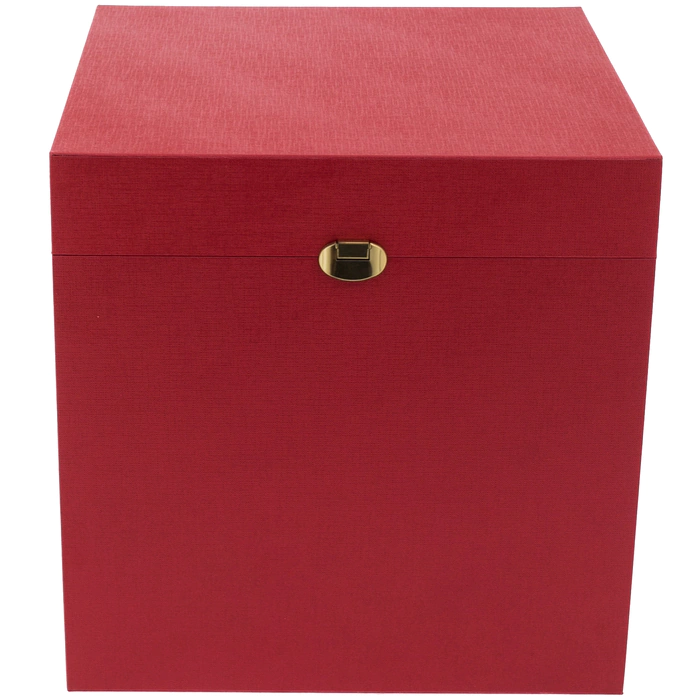 Gift box with accessories 30x30x30cm red