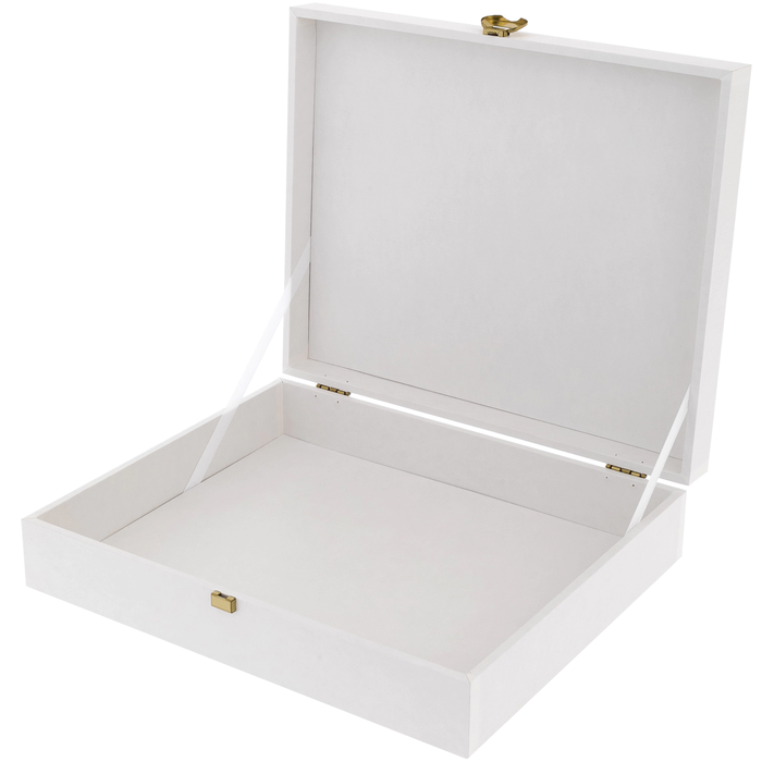 Gift box with accessories 34x28x8cm white