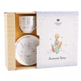 Кофейный набор "Маленький принц и Роза" на 1 персону, 2 предмета