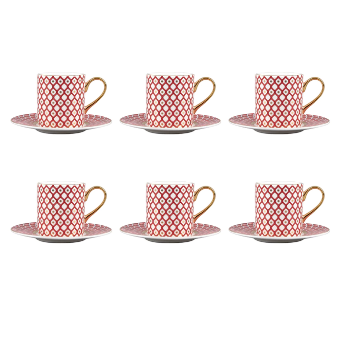 Coffee couple "Scarlett" Idyll 12 items, for 6 people