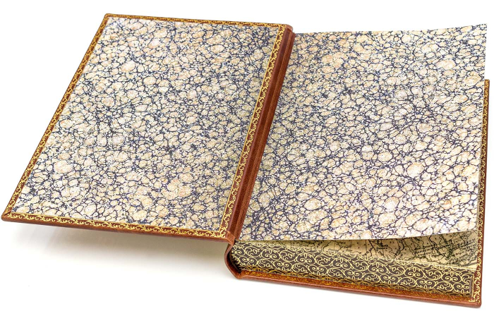 Leather-bound book "I Believe in Russia" by P. A. Stolypin