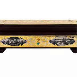 Шахматы из мрамора, долерита, малахита и кахолонга