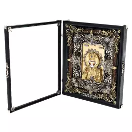 Икона с художественным литьём "Николай Чудотворец"