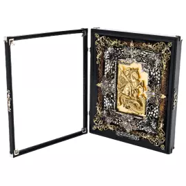 Икона с художественным литьём "Георгий Победоносец"