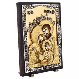 Икона с художественным литьём "Святое семейство"