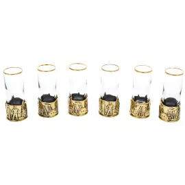 Подарочный набор для водки "Нефтяники" на 6 персон