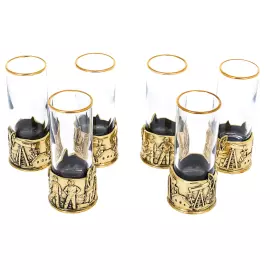 Подарочный набор для водки "Нефтяники" на 6 персон