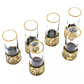 Подарочный набор для водки "Нефтяники" на 6 персон