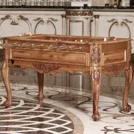 Exclusive vintage table football made of oak "Imperial Classic"