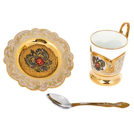 Набор кофейный "РФ" на 1 персону. Златоуст