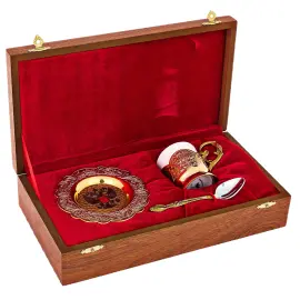 Набор кофейный "РФ" на 1 персону. Златоуст