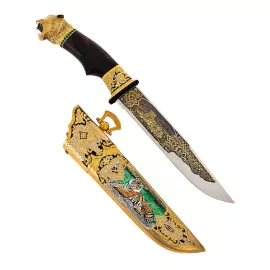 Нож "Тигр" с эмалью, Златоуст