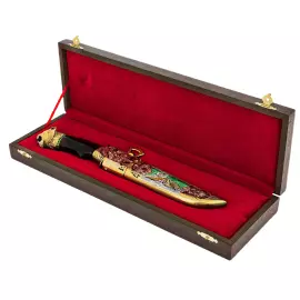 Нож "Тигр" с эмалью, Златоуст