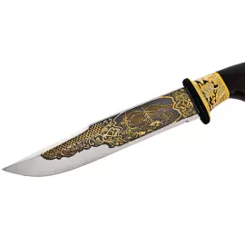 Нож "Тигр" с эмалью, Златоуст