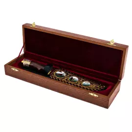 Нож с накладкой "Охотник с собакой" Златоуст