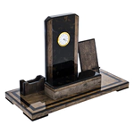 Письменный набор из березы и янтаря "Стандарт", серый