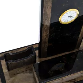 Письменный набор из березы и янтаря "Стандарт", серый