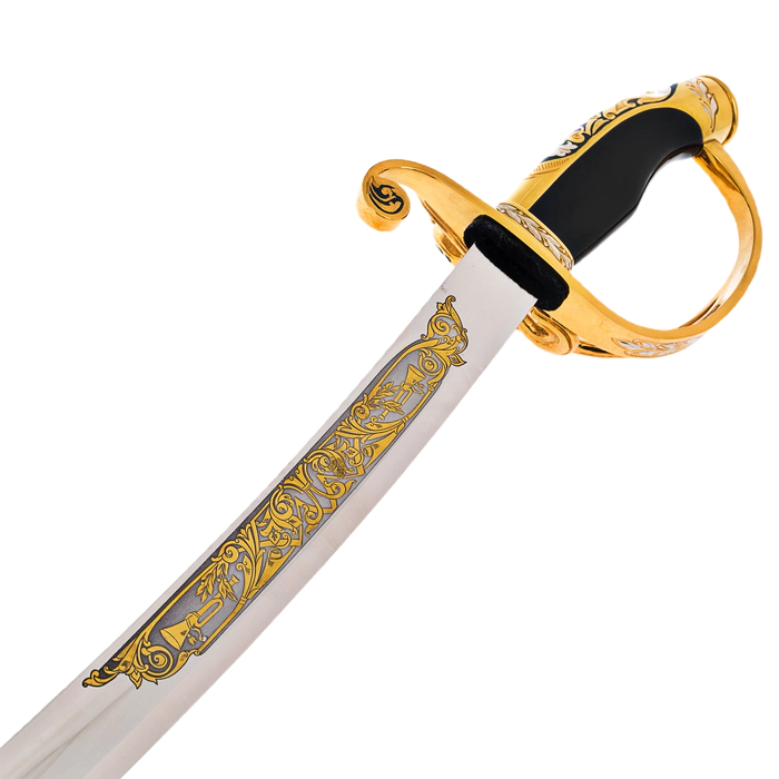 Saber "Winner" with malachite and enamels, Zlatoust