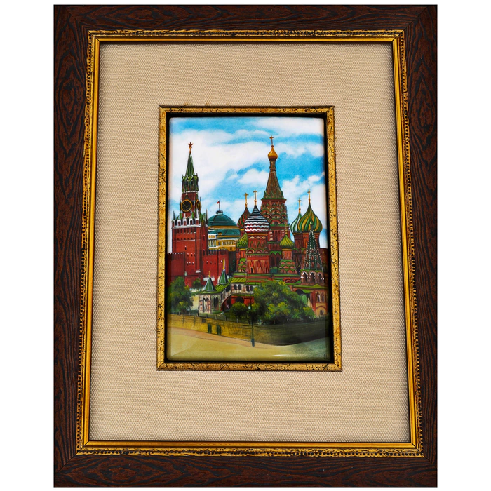Gift set with a book and a panel "Moscow" in Chinese