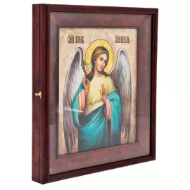Guardian Angel icon with mother of pearl