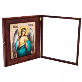 Guardian Angel icon with mother of pearl