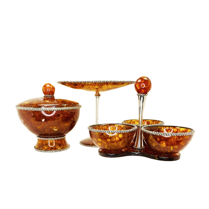 Menagerie made of amber and bronze "Venice"