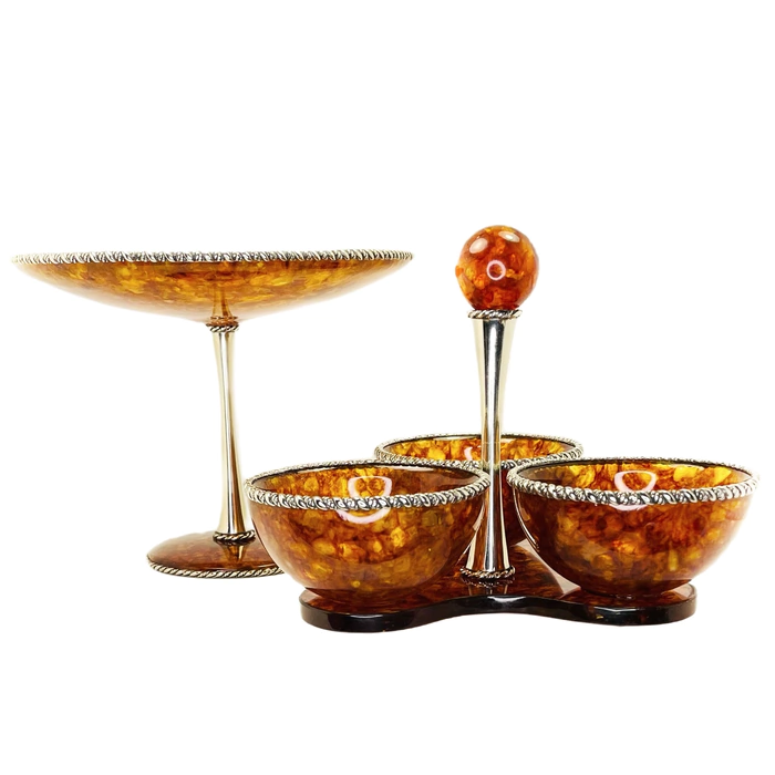 Menagerie made of amber and bronze "Venice"