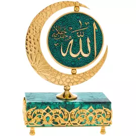 Table composition of malachite "Star of the East"