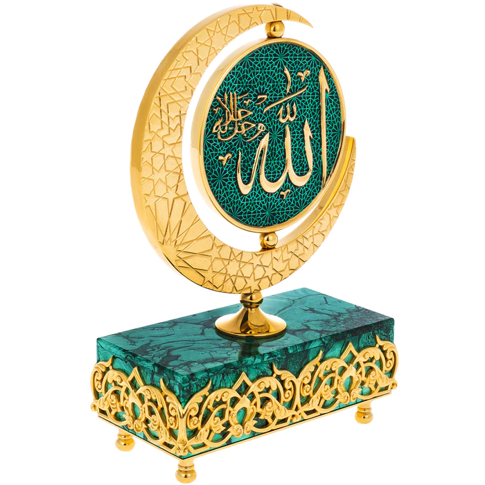 Table composition of malachite "Star of the East"