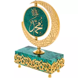 Table composition of malachite "Star of the East"