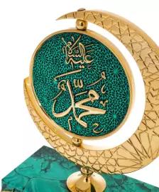 Table composition of malachite "Star of the East"