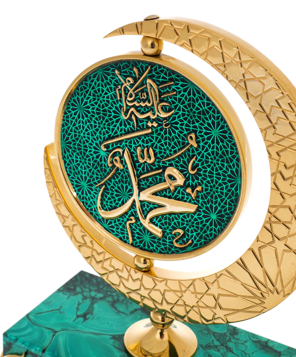 Table composition of malachite "Star of the East"