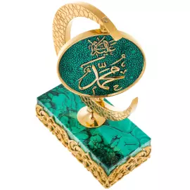 Table composition of malachite "Star of the East"