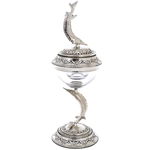Silver-plated caviar bowl "Sturgeon"