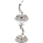 Silver-plated caviar bowl "Sturgeon"