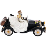 Statuette "Wedding convertible" with silver and gilding