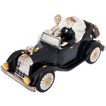 Statuette "Wedding convertible" with silver and gilding