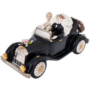 Statuette "Wedding convertible" with silver and gilding