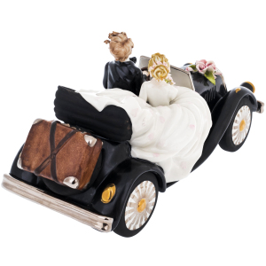 Statuette "Wedding convertible" with silver and gilding