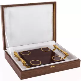 Набор для водки с яшмой, на 4 персоны, Златоуст