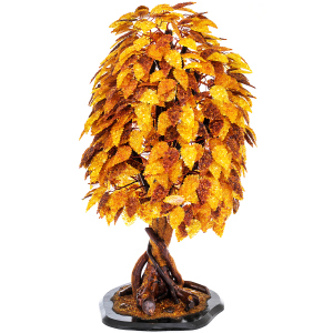 Amber souvenir "Money tree" with 100 branches