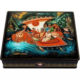 Шкатулка для украшений "Из-за острова на стрежень+VIP" Холуй