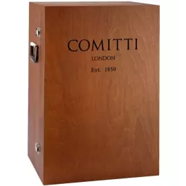 Настольные часы "Comitti The Navigator" золото на орехе